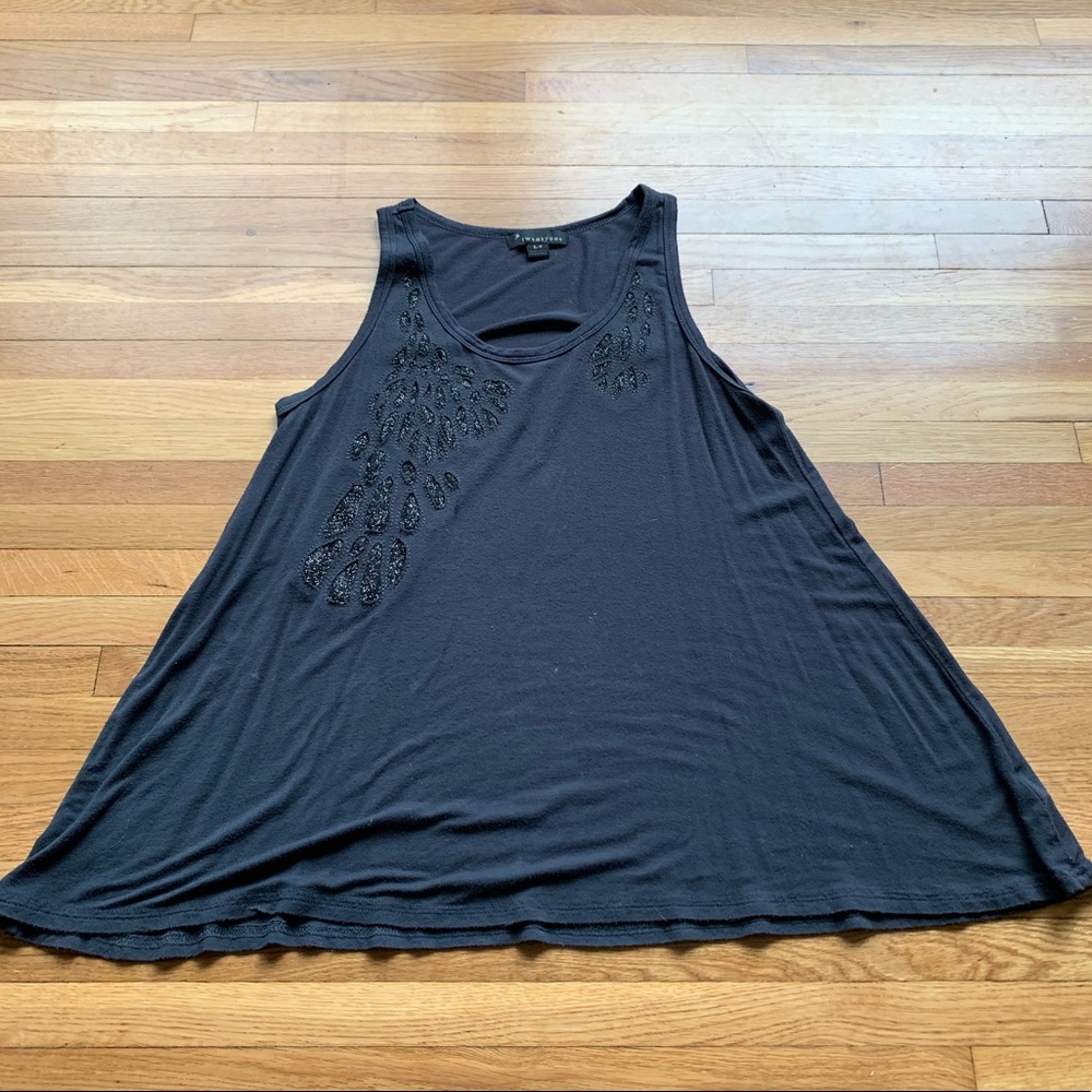 Grey tank top blouse
